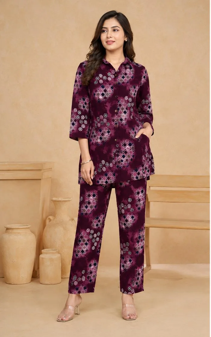 Premium Chanderi Co-Ord Set for Women (Copy) — Color 1 — women's fashion — FIVES Lifestyle Nepal