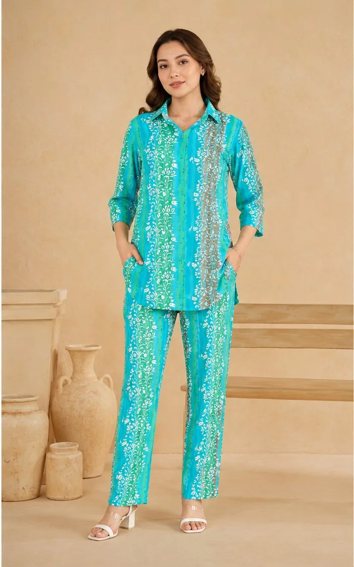 Premium Chanderi Co-Ord Set for Women (Copy) — Color 1 — women's fashion — FIVES Lifestyle Nepal