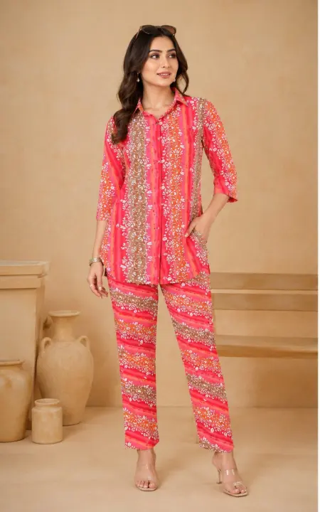 Premium Chanderi Co-Ord Set for Women (Copy) — CHANDERI — Color 1 — women's fashion — FIVES Lifestyle Nepal