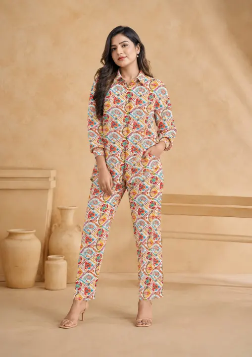 Premium Chanderi Co-Ord Set for Women (Copy) — CHANDERI — Color 1 — women's fashion — FIVES Lifestyle Nepal